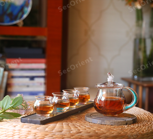 Spring Flower and Autumn Moon Tea Set_Shui Jing Bo Li Cha Ju_Crystal ...